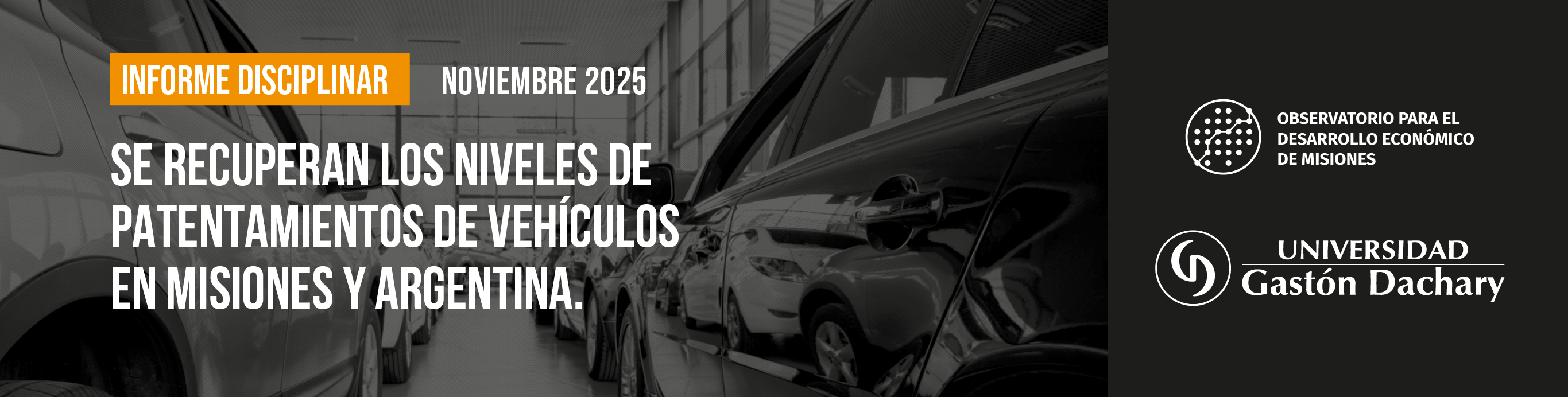 Informe ODEM: la recuperación de patentamientos avanza en Misiones